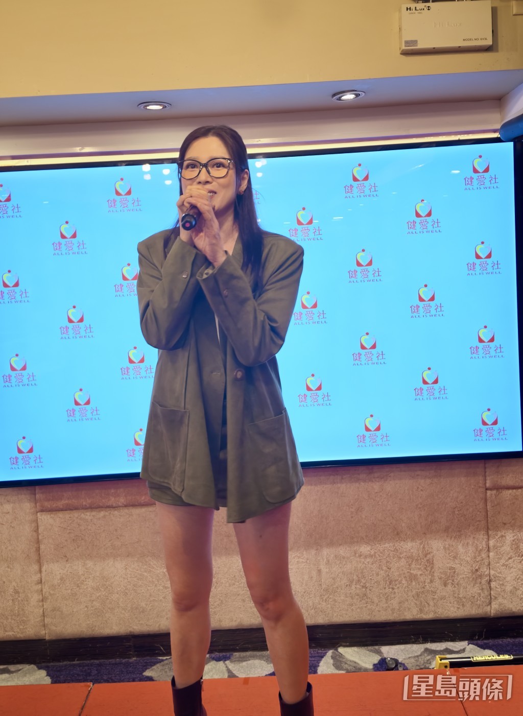 林淑敏以清新長腿造型亮相。