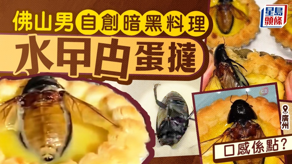 佛山男子創新水曱甴蛋撻 中醫指龍蝨具補腎功效