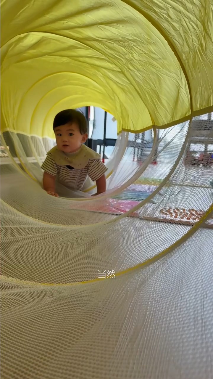 新屋有足夠空間擺放爬行隧道。