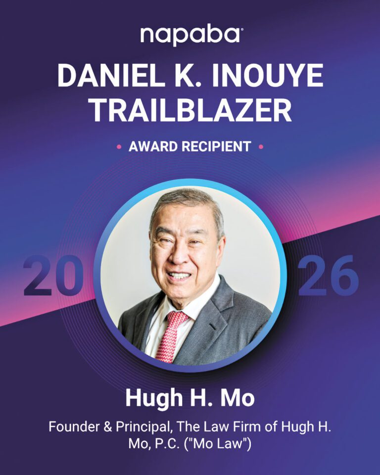 莫虎律師榮獲美國亞太律師協會井上開拓者獎。
