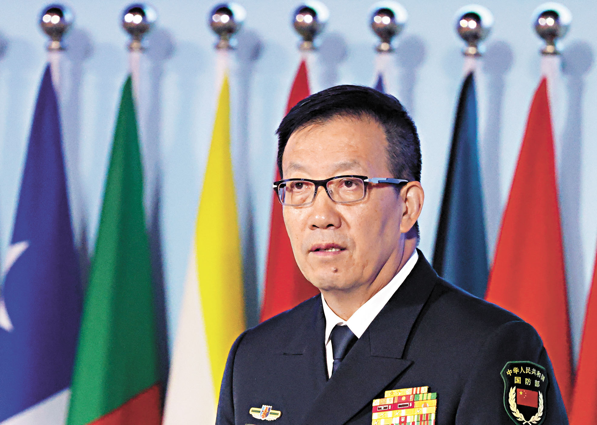 董軍15日與多國防長舉行會談。路透社資料圖片