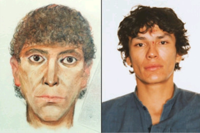 該T恤圖案被指是80年代加州連環殺人犯Richard Ramirez的通緝素描。