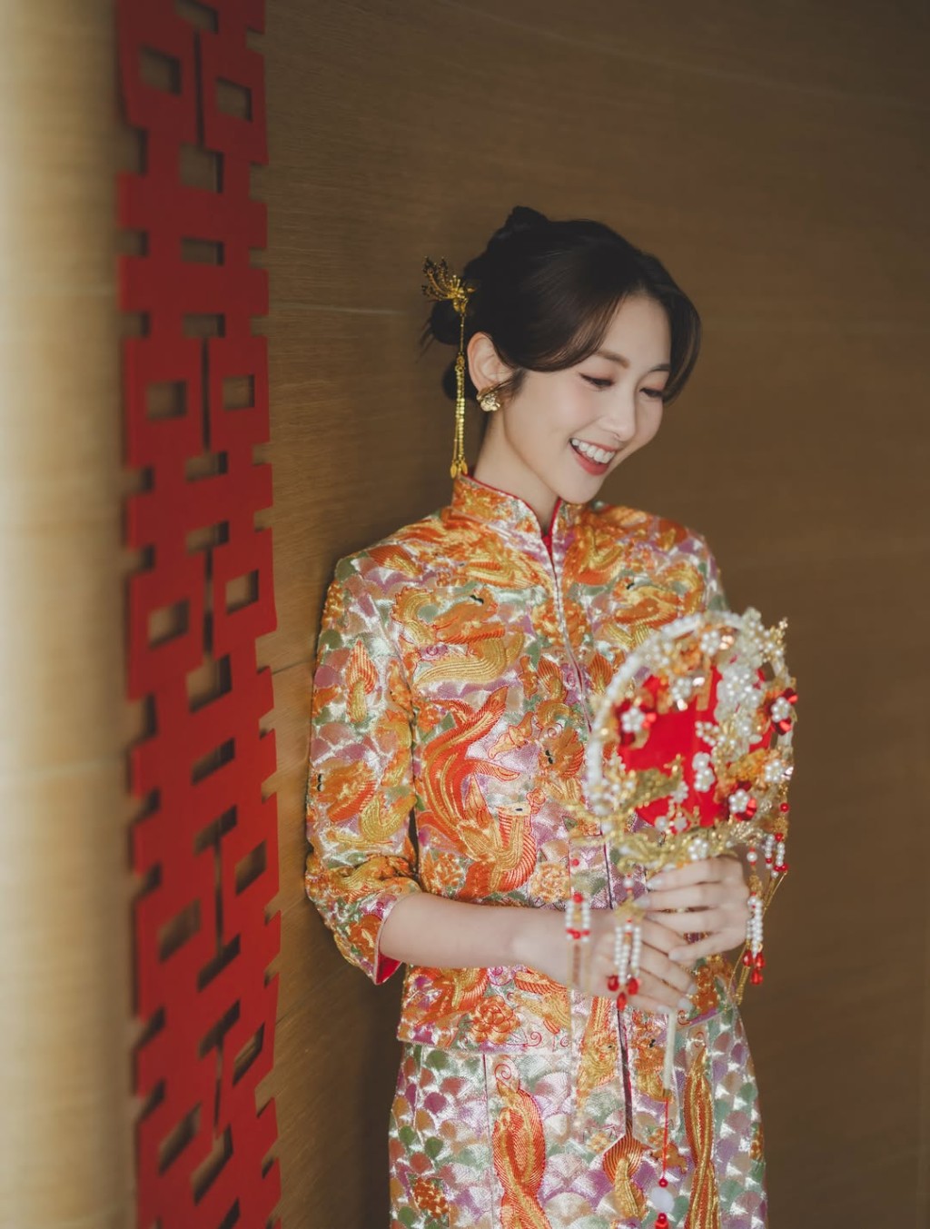 黃靜藍的婚禮場面奢華且具規模。