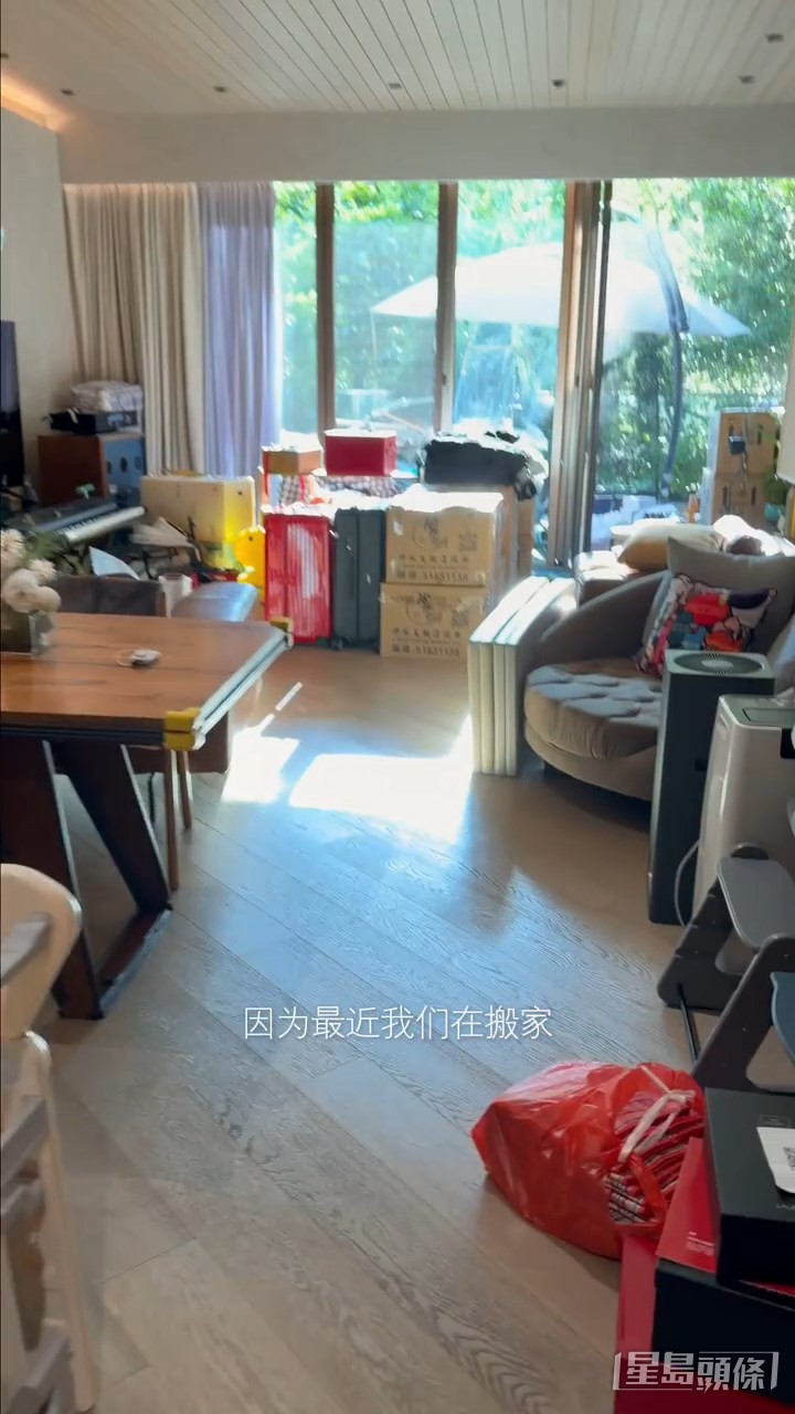 張寶兒表示新居目前仍在整理當中。