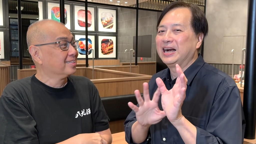 被問到會否復出拍劇,林祖輝大笑說,若有角色演,「隨時辭職去做男九都可以」!(影片截圖:楊紹鴻Youtube頻道)