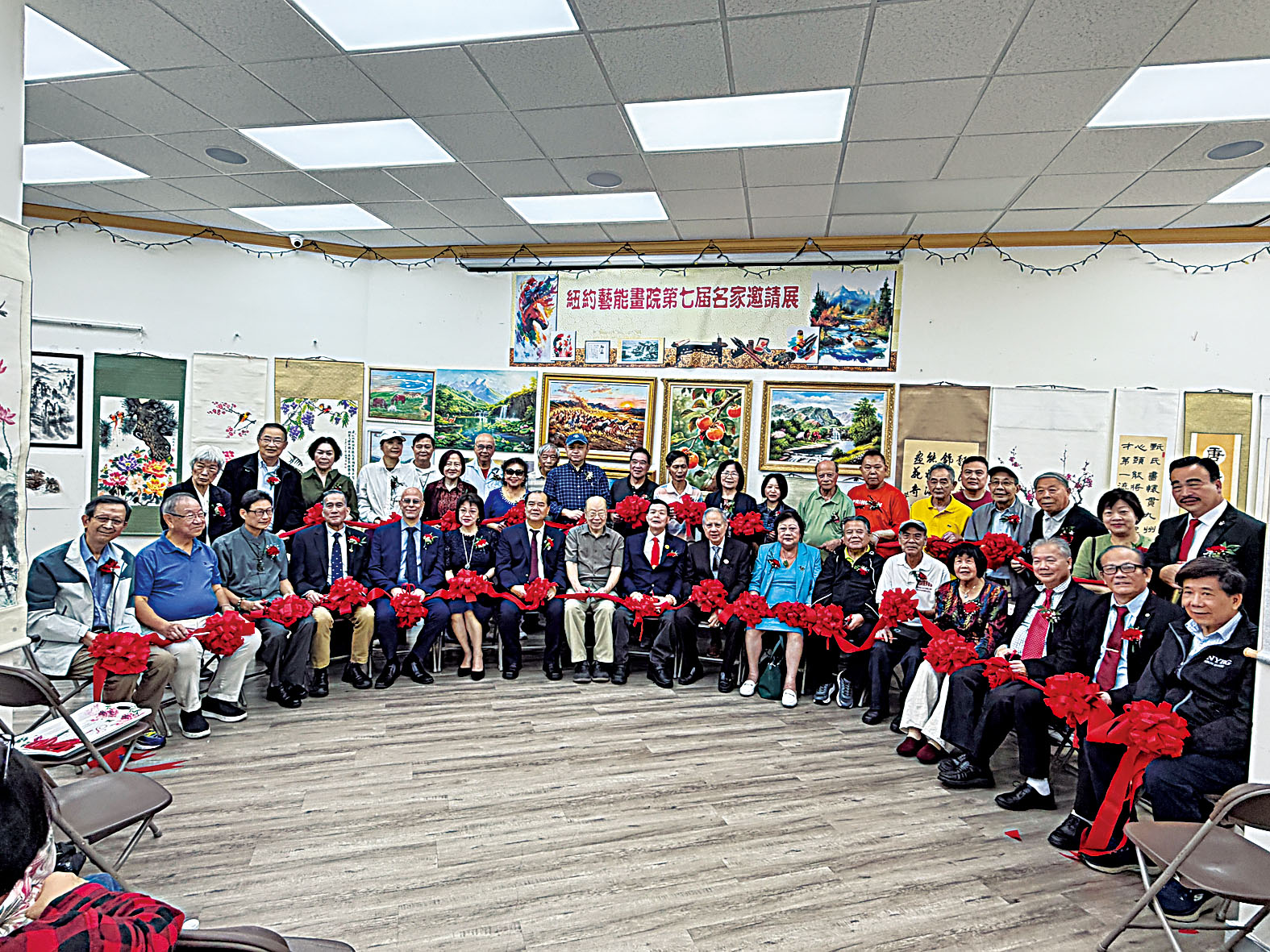 紐約藝能畫院第七屆書畫名家邀請展開幕十分熱鬧。