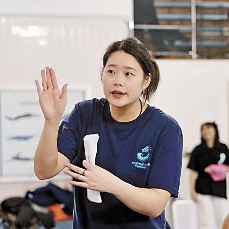 顧斯文強調她的願景持續培養出優秀的游泳運動員。