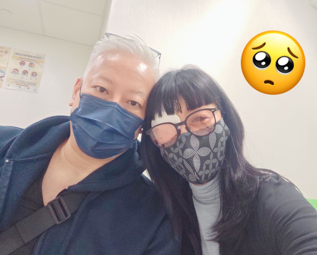 陳淽菁早前曾上載眼部患病時的照片。