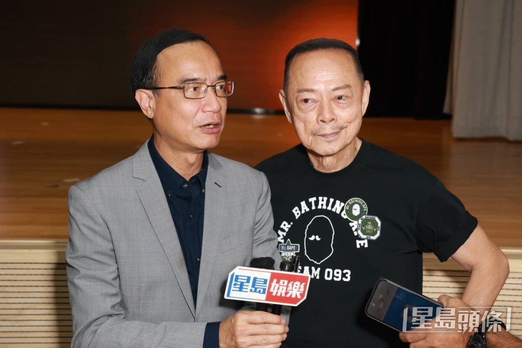 鍾志光與羅樂林到場。