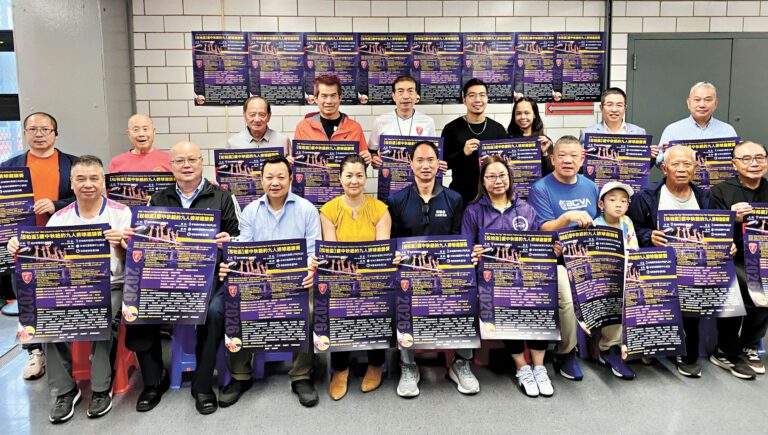 各界人士呼籲社區居民和排球愛好者27日前往各賽場觀戰。 張之銘攝