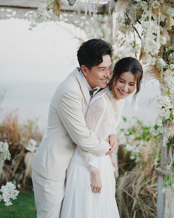 黃翠如與蕭正楠於2018年旅行時註冊結婚。
