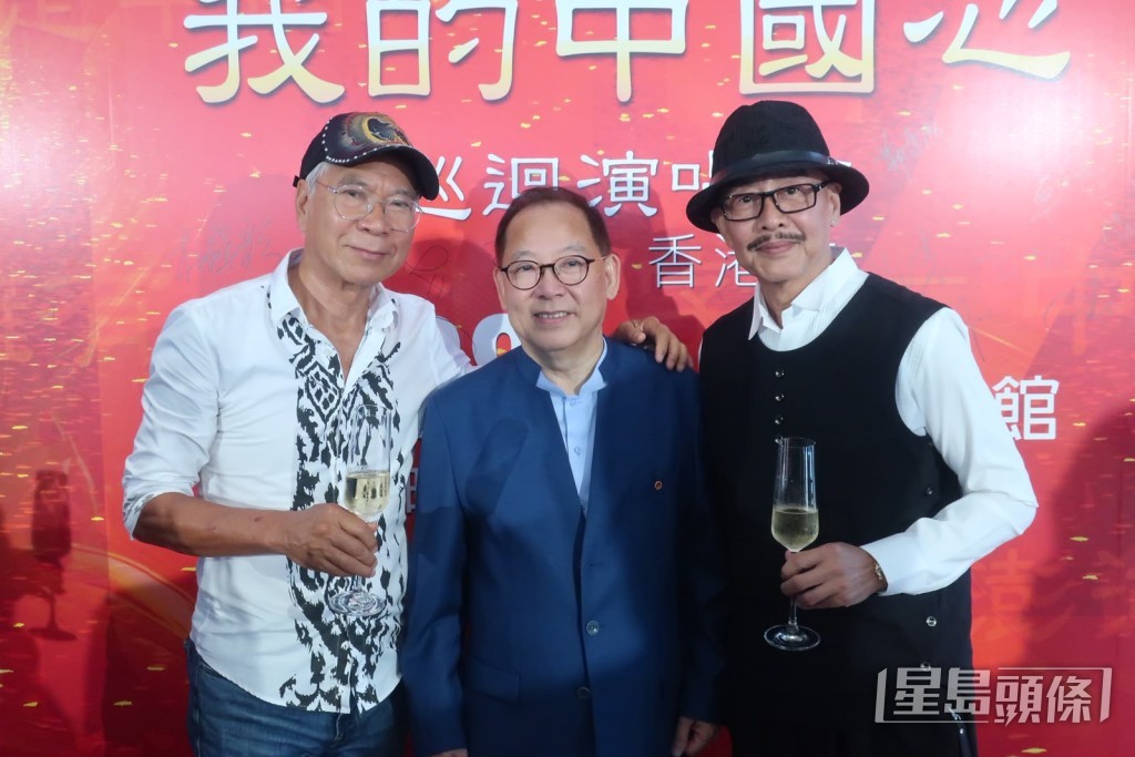 張明敏舉行記者會,獲好友李龍基及杜燕歌到場支持。