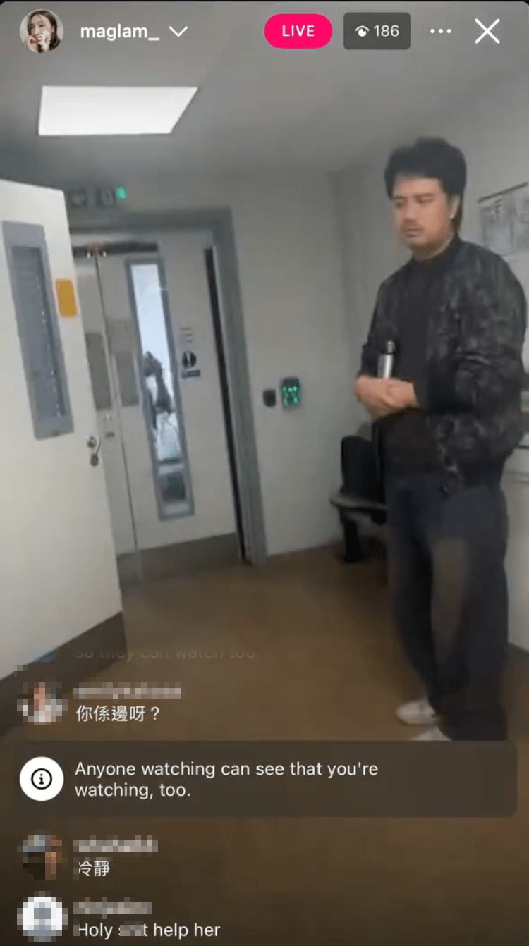 林欣彤在片中直指一名男子是殺人兇手。