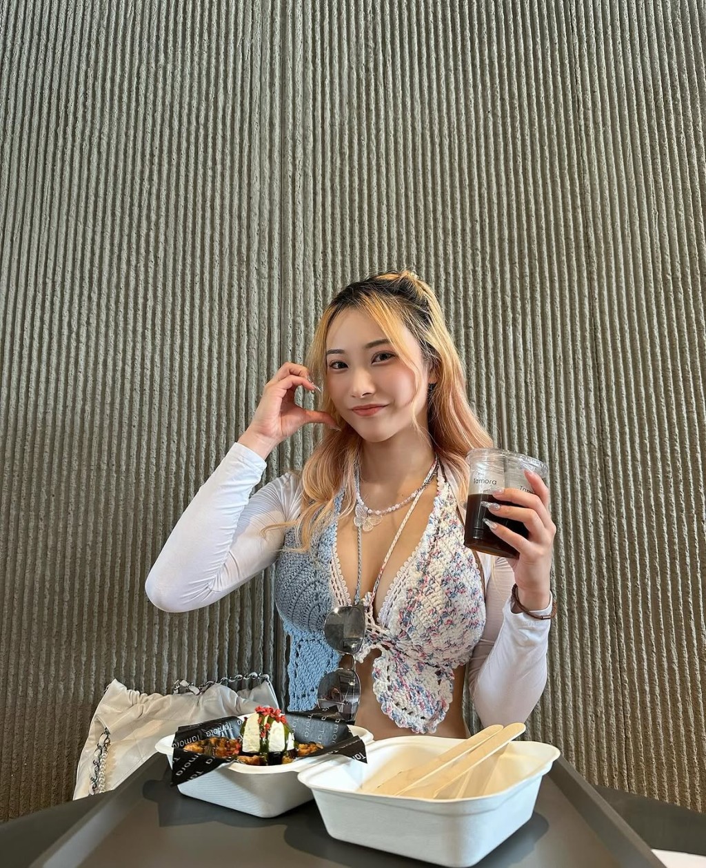 沈曉榆的日常裝扮與比賽形象有很大差別。
