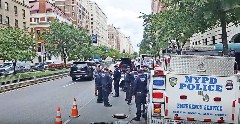 警方目前在調查事件，但相信此案與以色列總理內塔尼亞胡的訪問無關。 WABC截圖