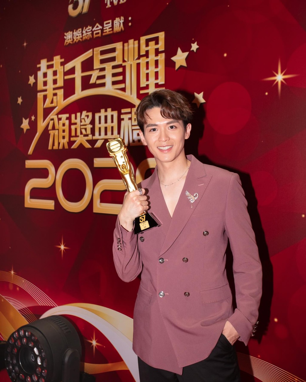 阮浩棕於2024年初奪得「飛躍進步男藝員」獎,事業更上一層樓。
