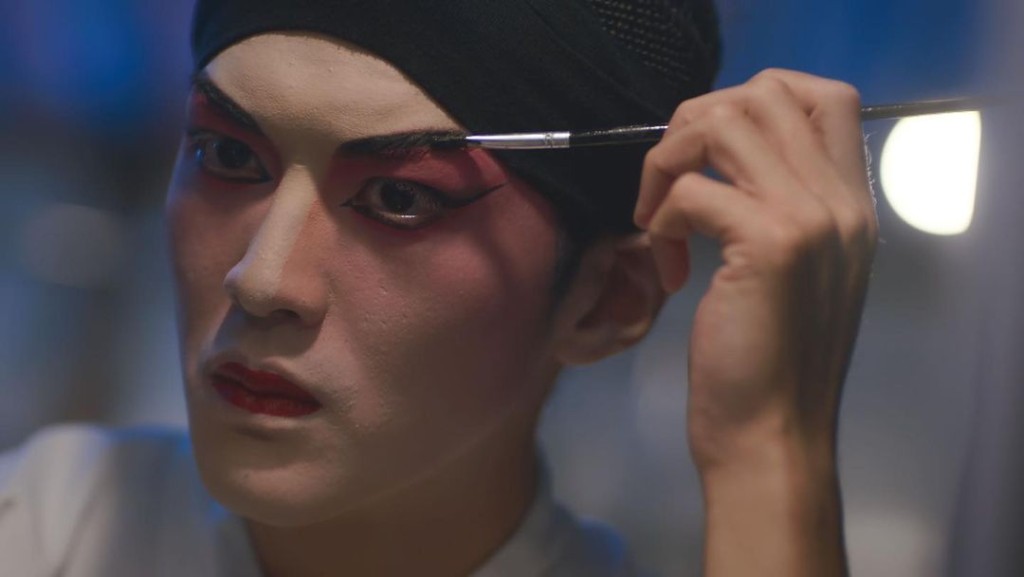 阮浩棕在《靈戲逼人》中的40秒粵劇演出,獲何沛珈大讚功架十足。