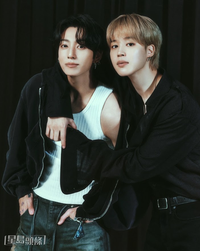 發出威脅的狂迷，被推測是迷戀Jimin（右）與Jungkook所組Jikook（國旻）CP的極端粉絲。
