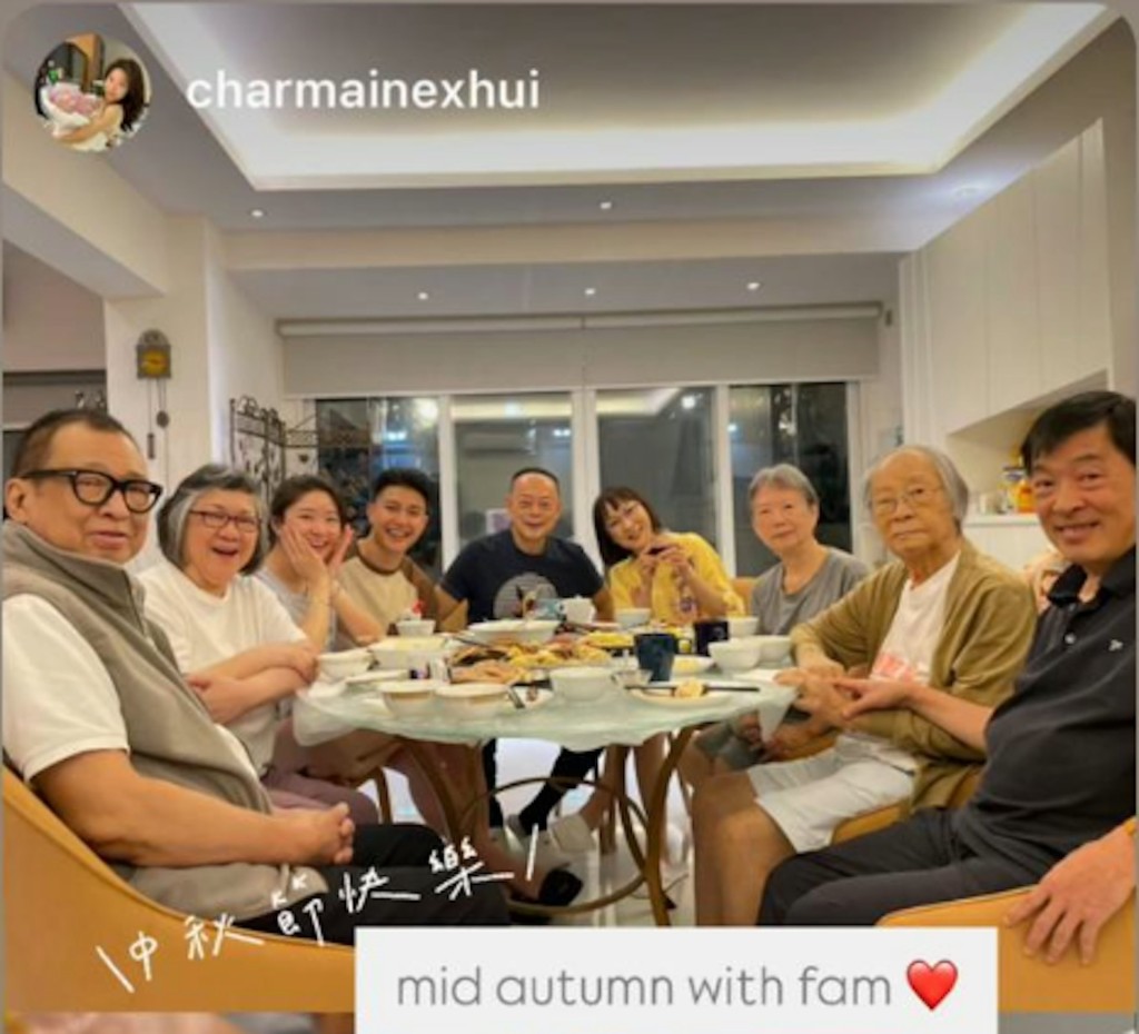 羅樂林和陳寶儀近日與許紹雄等老朋友一同慶祝中秋節。