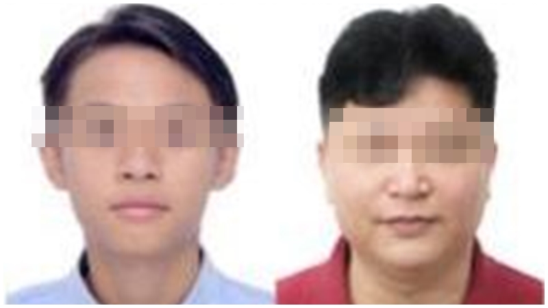 疑似是王青霞的丈夫與兒子。