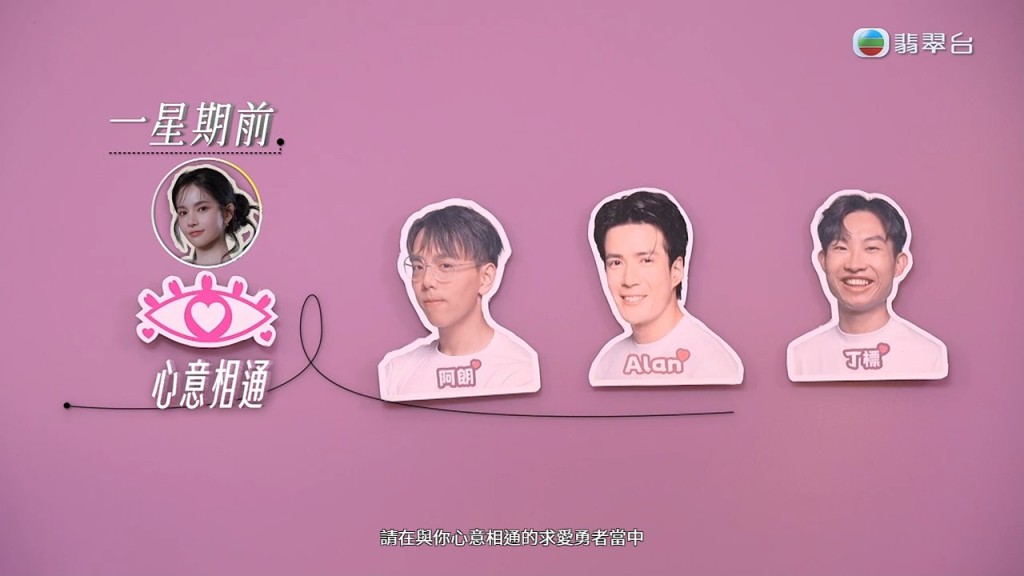 陳若思(Amber)心意相通的對象包括TVB小生吳兆麟(Alan)。