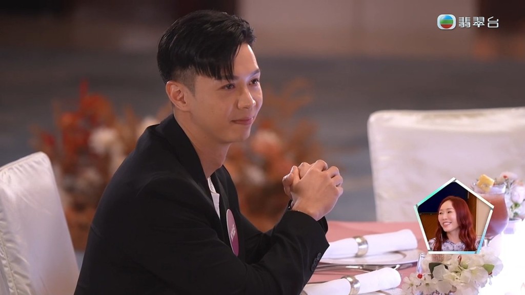 李爾晨(Kyle)看見郭珮文(Juliana)後,喜悅之情溢於言表。