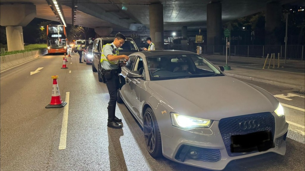 新界北警方中秋執法 打擊酒駕拘捕五名男司機