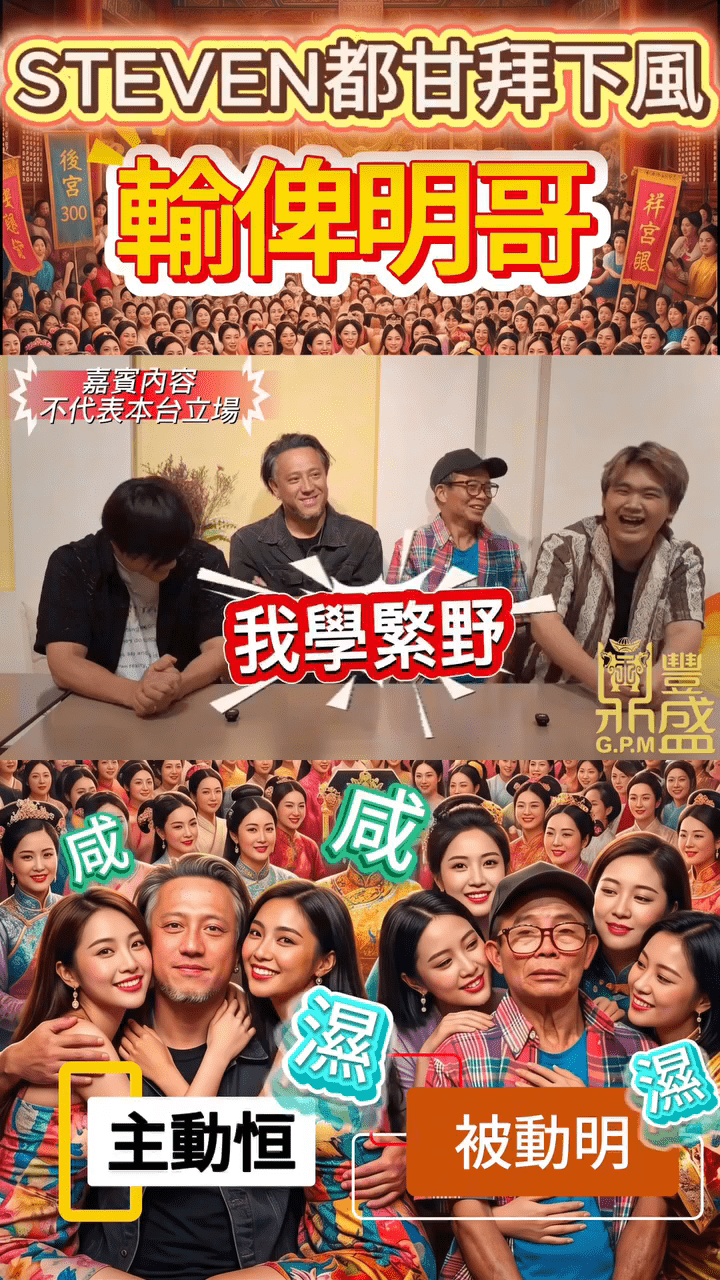 張致恒聽完梅啟明對感情的見解後,笑著表示「正在學習」。