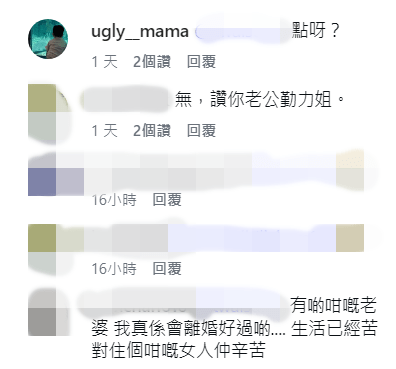 有網民認為，張致恒有雯雯這樣的太太，不如早日離婚。