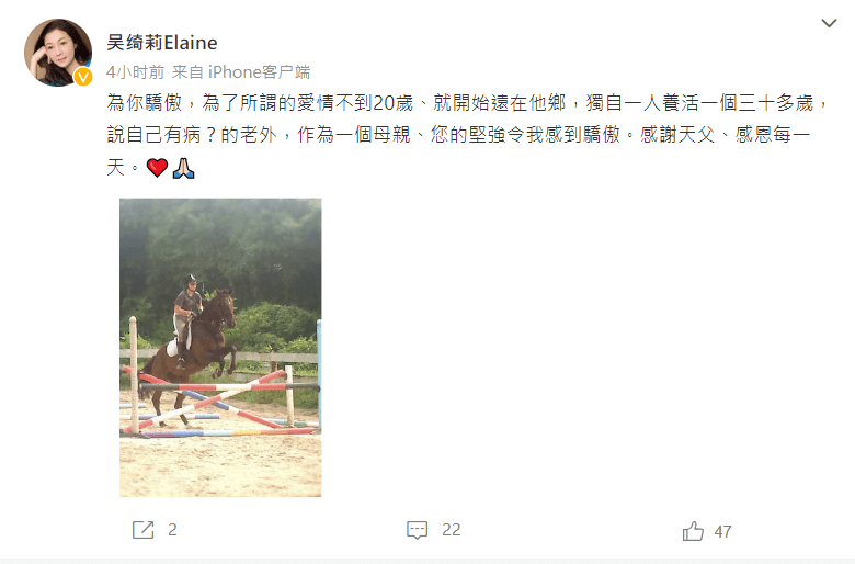 吳綺莉曾開腔談及吳卓林。