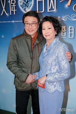 在演藝圈超過半世紀的白茵,與劉松仁等藝人份屬好友。(圖:東周刊)