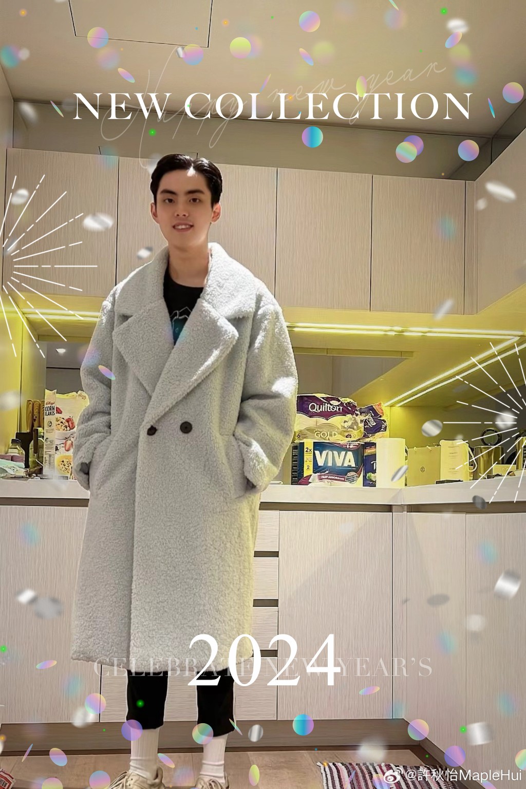 Cody的外貌條件不輸年輕時的父親。