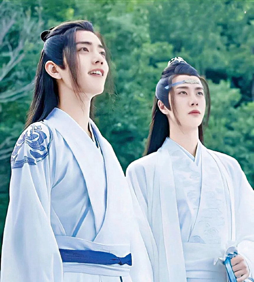 ■ 兩人在2019年合作《陳情令》走紅。網上圖片