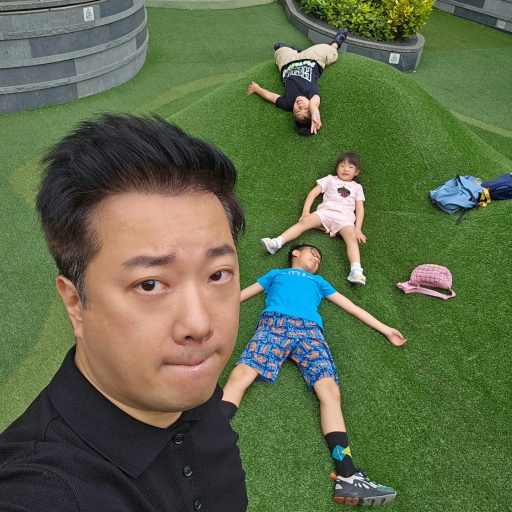 王賢訊稱,雙方的小朋友相處融洽。