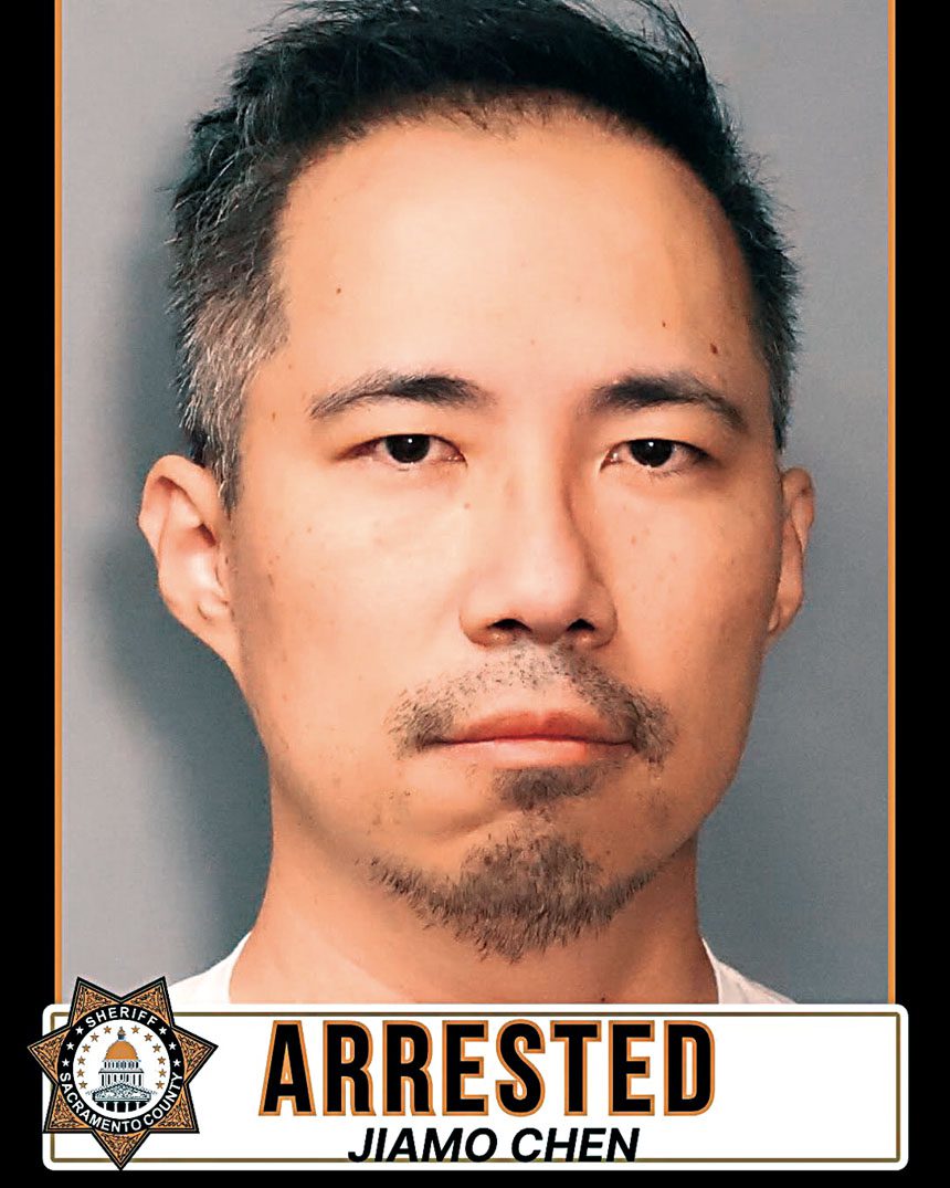 涉案被捕男子Jiamo Chen。沙加緬度縣警局