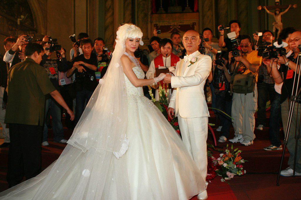 張衞健與張茜結婚時獲不少傳媒採訪。