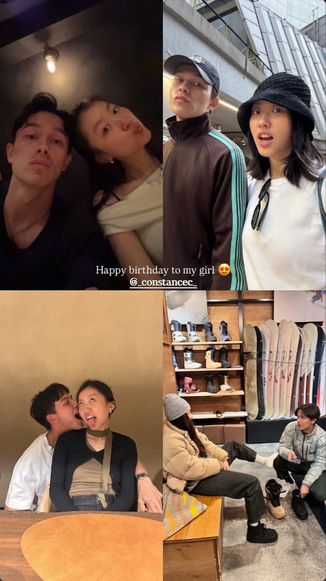 陳康堤去年慶祝21歲生日時,曾與當時的男友高調放閃。
