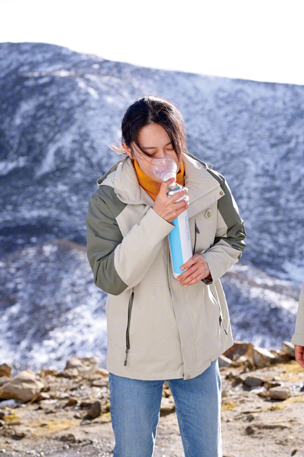 ■她坦言自己拍戲過程中頻繁遭遇嚴重高原反應。網上圖片