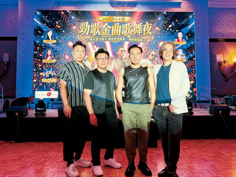 F4歌唱組合（左起）李逸鳴、陳志堅、李雋銘及黃國軒現場合影。記者陸新攝