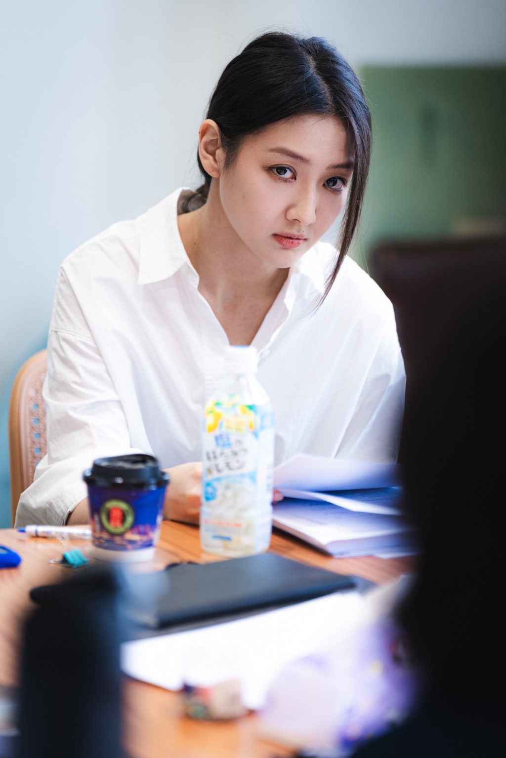 譚旻萱在劇中飾演一名孕婦。