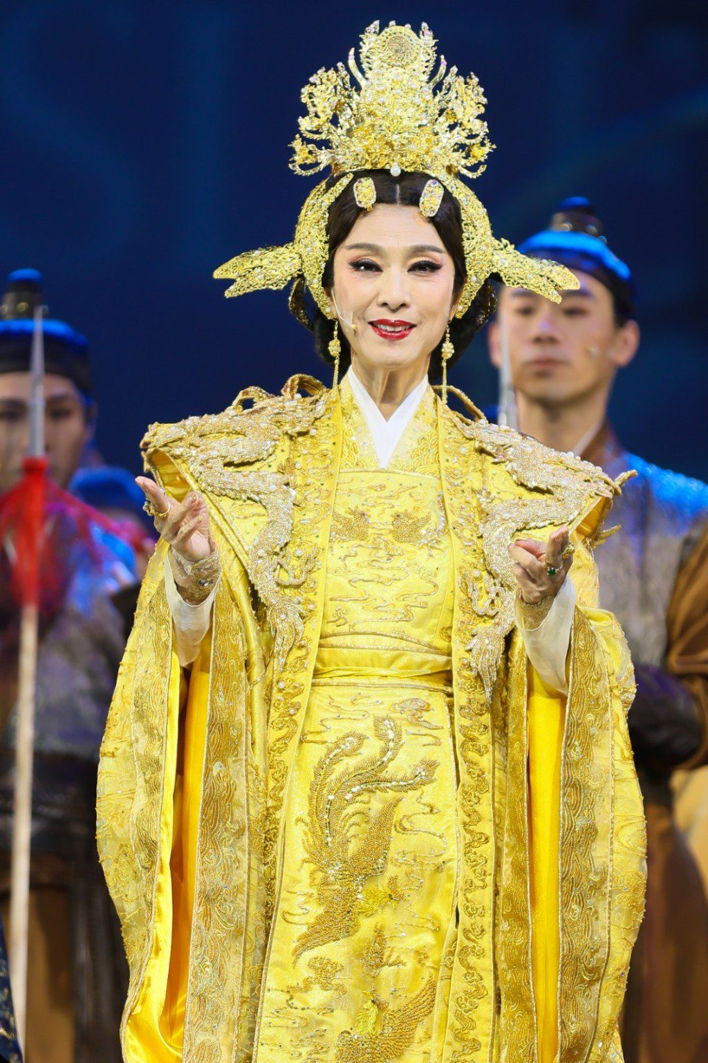 演出結束，米雪顯得依依不捨。