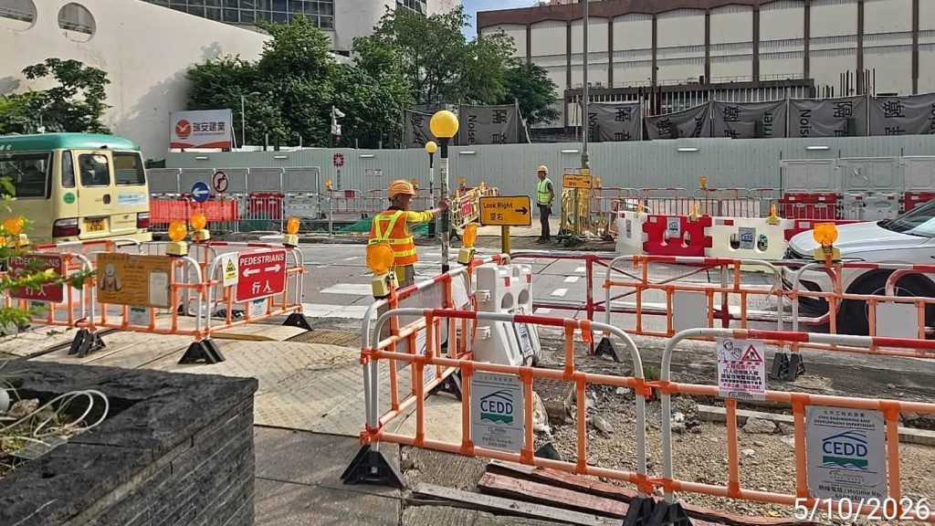 葵涌國瑞路工地傳出聲響 土拓署指涉黃波燈電線故障
