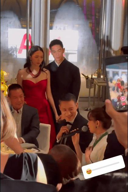 張學友現身吳婉芳二仔胡智同的婚宴。