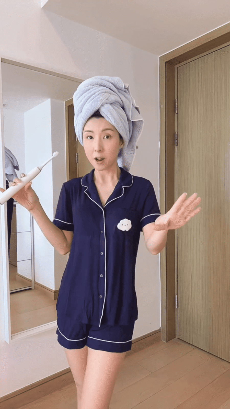 譚嘉儀曾在社交平台分享居家生活。