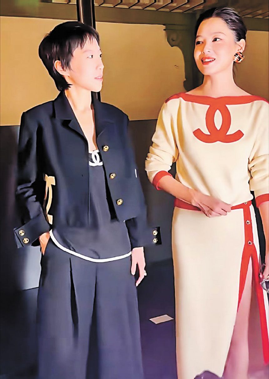 兩人互動不斷。網上圖片
