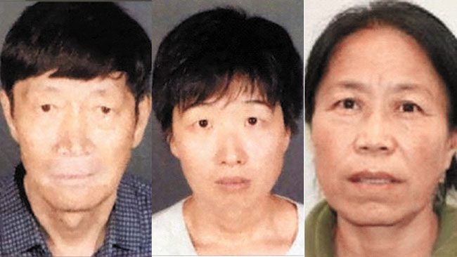 宣國軍（左起）、張思薇和李春梅。亞凱迪亞市警局