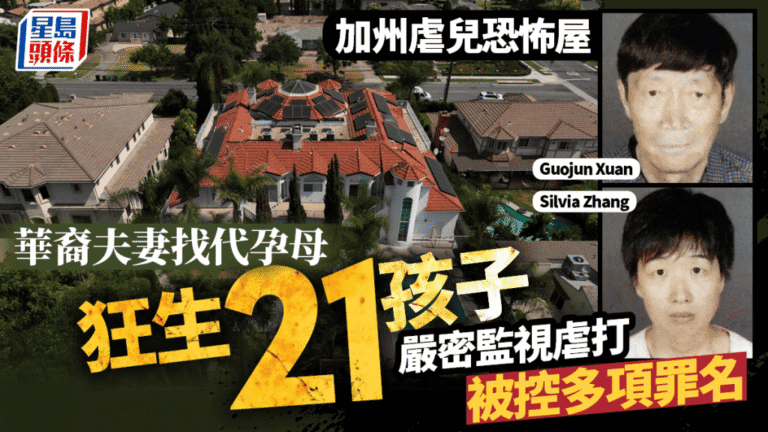 加州華裔夫婦涉透過代孕獲逾21名子女 被控虐兒及妨礙司法