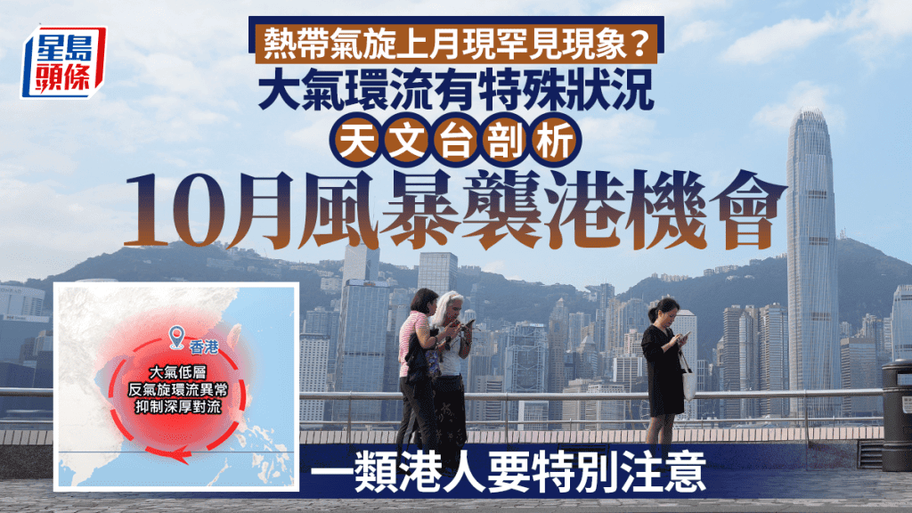 天文台剖析10月風暴襲港機會 西北太平洋風暴活躍 外遊市民須留意