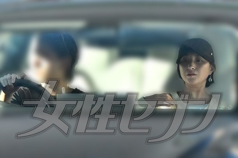 廣末涼子本月初完成工作後,由長子駕車接送離開。