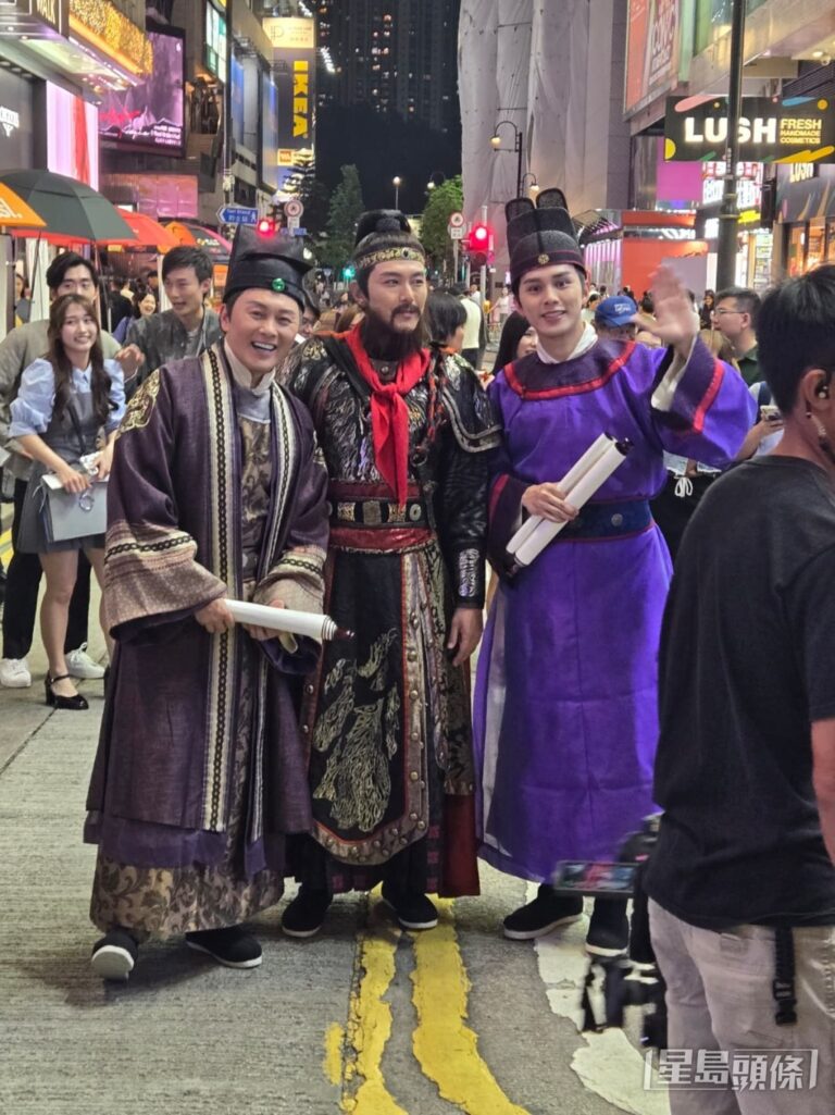 《超時空男臣》續集籌備中 蕭正楠三人鬧市拍巡禮引關注